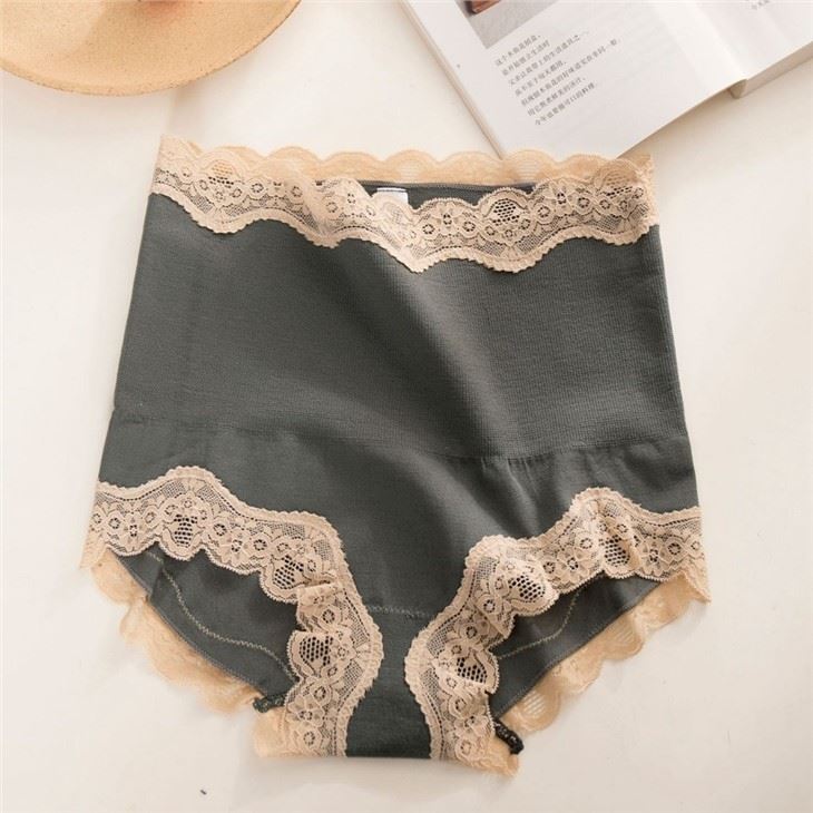 Women Briefs High Waist grey