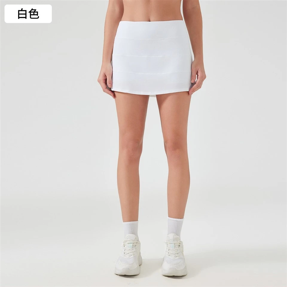 Women's Quick-Dry Sports Skirt With Back Pocket Two-Piece Tennis Skirt Anti-Peek For Yoga Gym & Workout