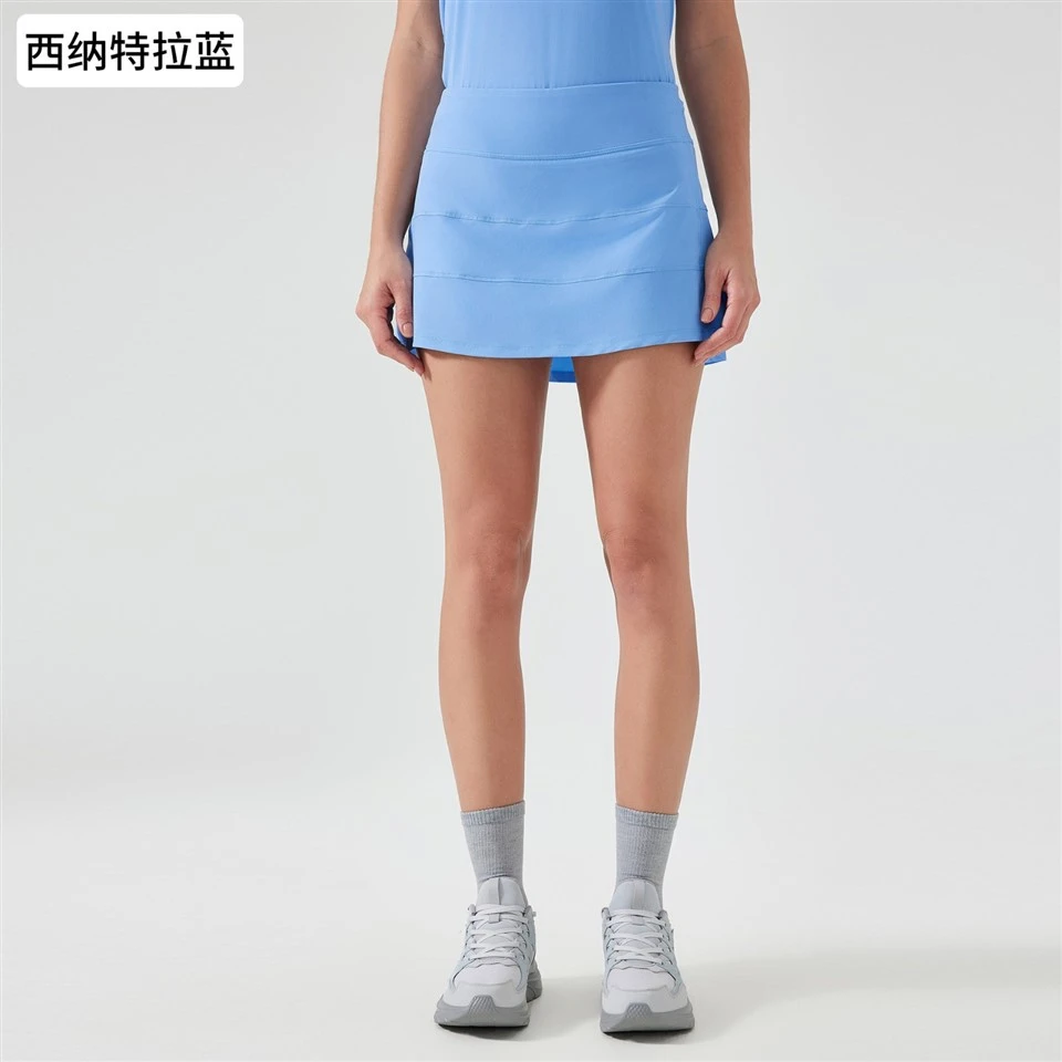 Women's Quick-Dry Sports Skirt With Back Pocket Two-Piece Tennis Skirt Anti-Peek For Yoga Gym & Workout